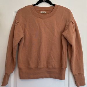 Beige/ballet pink Madewell sweatshirt